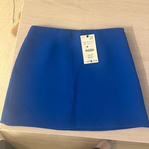 Zara Blue Mini Skirt